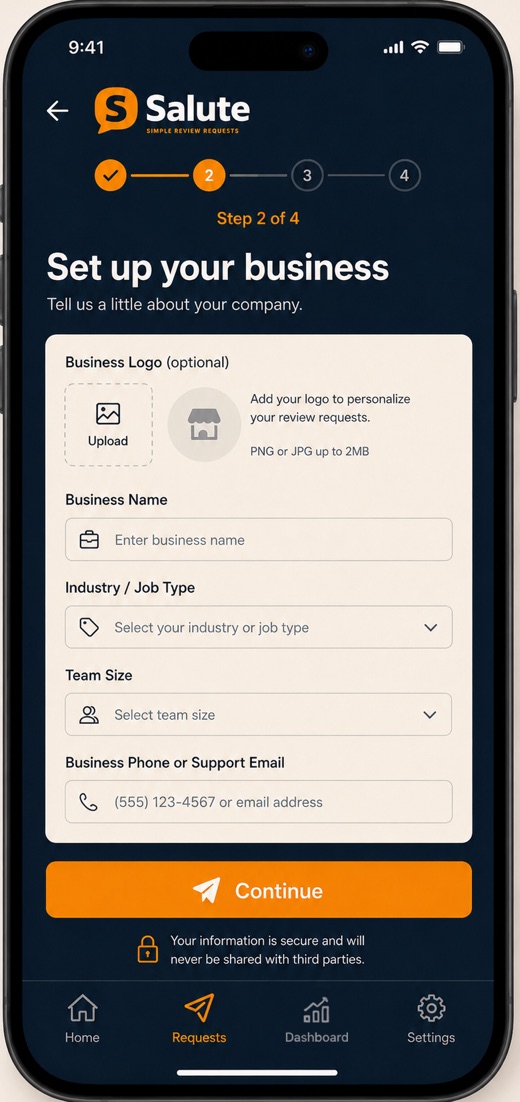 Step 2: set up your business