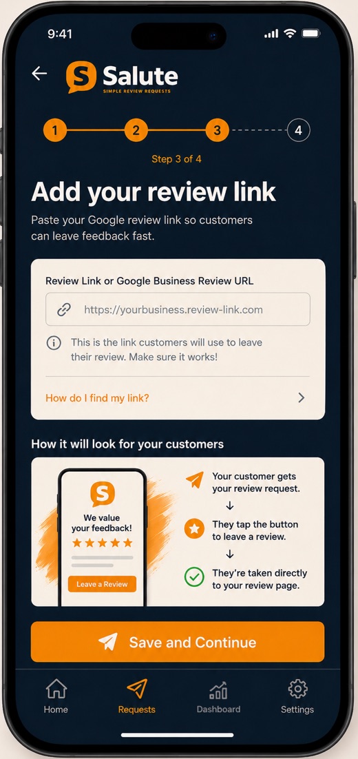 Step 3: add your Google review link